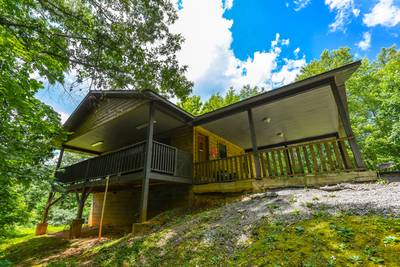 Lakeview covered back deck