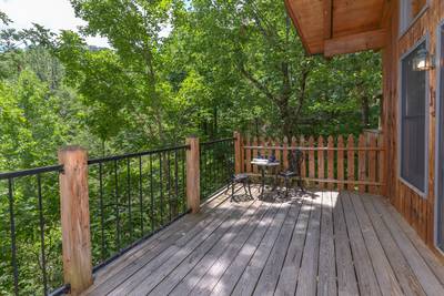 Allen's Hideaway covered back deck