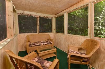 Deer to Dream upper level screened in side deck