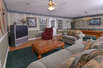 Whispering River lower level game room