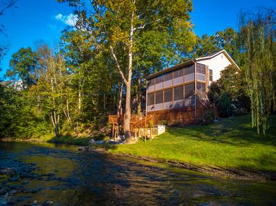 Crystal Waters is located next to the Little Pigeon River