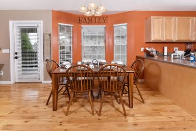 Rocky Top Chalet dining room table