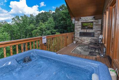 Cabin Fever covered back deck