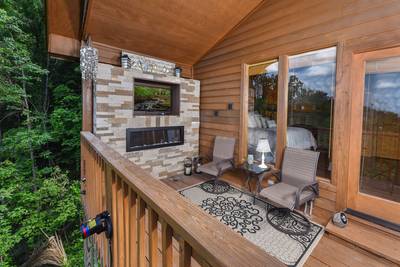 Cabin Fever covered back deck