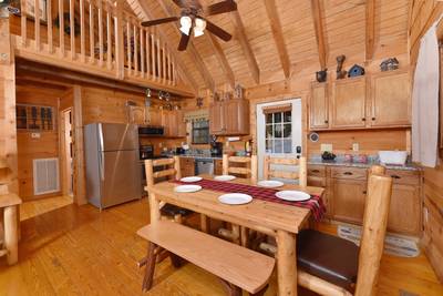 Beary Beary Special dining area and kitchen