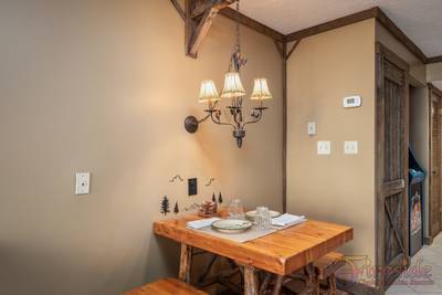 Rustic River dining area