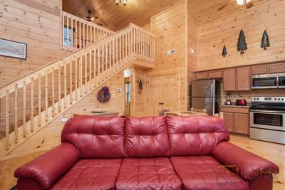 Lighthouse Harbor living room with sleeper sofa