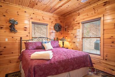 Winter Ridge main level bedroom two with king size bed