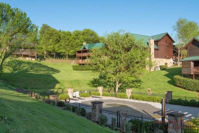 Cabins at the Crossing seasonal outdoor pool