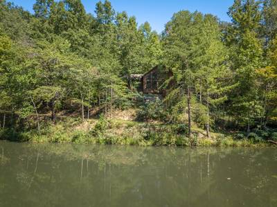 Reflections located on hidden hills lake