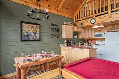 A Walk in the Clouds Dining Area and Fully Furnished Kitchen