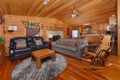 Walden Ridge Retreat living room with rocking chair
