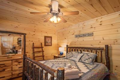 River Have main level bedroom with king size bed