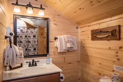 River Haven upper level open loft bathroom