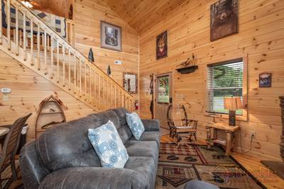 River Haven living room with sleeper sofa