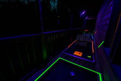 Best Time Ever glow in the dark mini golf course