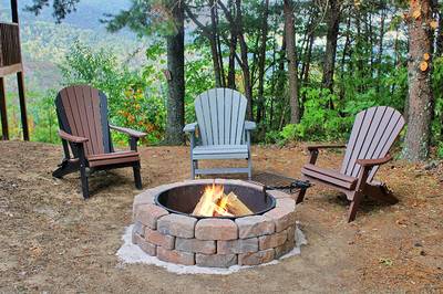 Old Glory fire pit