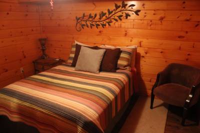 Three Bears lower level bedroom 3 with queen size bed