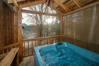 Country Charm hot tub deck