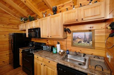 Down by the River fully furnished kitchen