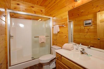 Antler Run bathroom two with walk in shower