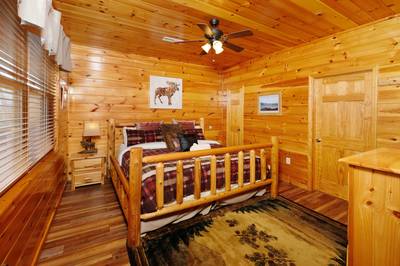 Antler Run second floor bedroom four with king size bed