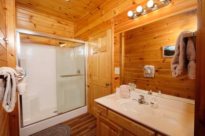 Antler Run second floor bathroom four with walk in shower