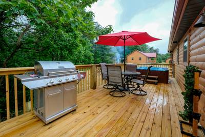 Dreams Come True back deck with grill