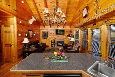 River Falls bar area and living room