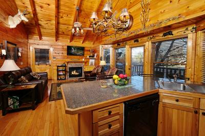 River Falls bar area and living room
