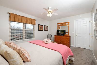 Whispering River bedroom 1 with king size bed