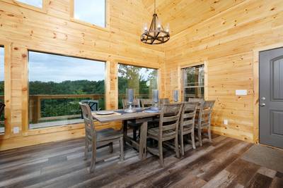 Wild Heart Lodge - Dining room with vaulted ceilings