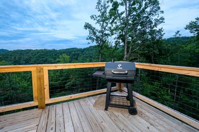 Wild Heart Lodge - Charcoal Grill on wrap around deck