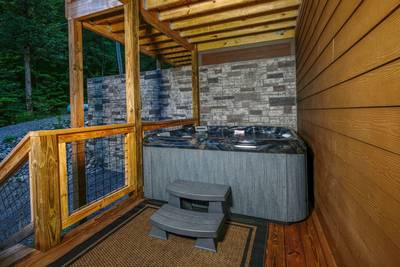 Wild Heart Lodge - Hot tub area