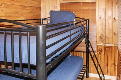 Mountain Side lower level bedroom 3 with bunk beds