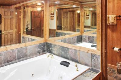 Mountain Side lower level bathroom 3 with whirlpool tub