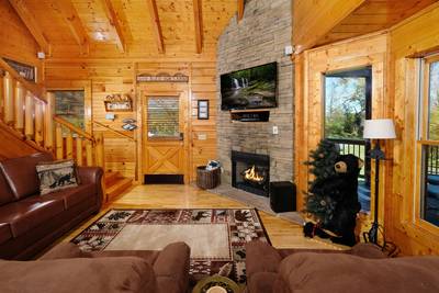 River Livin living room with sleeper sofa