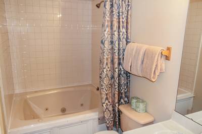 Grand River Canyon bathroom one with jetted tub/shower combo