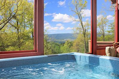 Sunset View Chalet view from hot tub