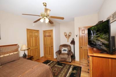 Nestled Inn bedroom with sitting chair