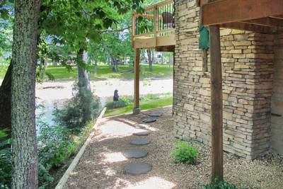 River Falls walkway lower relaxation areas