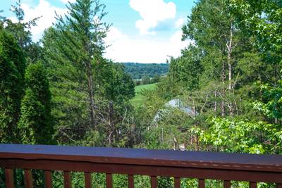 My Pigeon Forge Cabin view from covered back deck