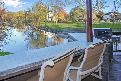 River Livin main level back deck with countertops