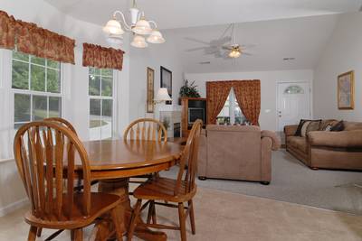 Henderson's Riverside dining area and living room