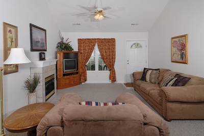 Henderson's Riverside living room with sleeper sofa