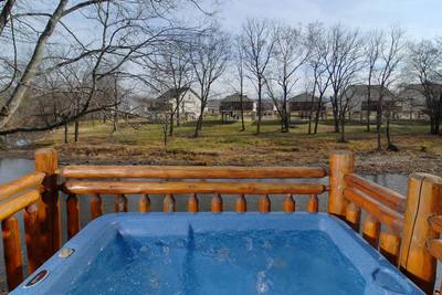 River Falls view from the hot tub