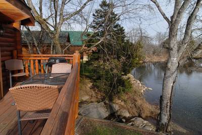 River Falls back deck with Little Pigeon River