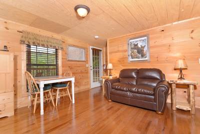 Beary Beary Special lower level game room with love seat