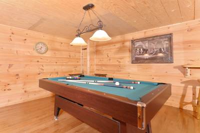 Beary Beary Special lower level game room with pool table