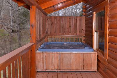 Pigeon Forge One Bedroom Cabin Rental with swimming pool access
